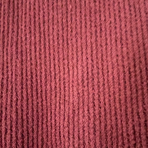 Maroon Ribber Crop Blouse size Small - Picture 2 of 2